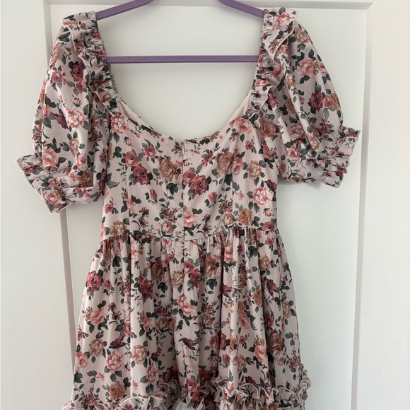 Altar’d State Floral Puff Sleeve Dress - Picture 3 of 4